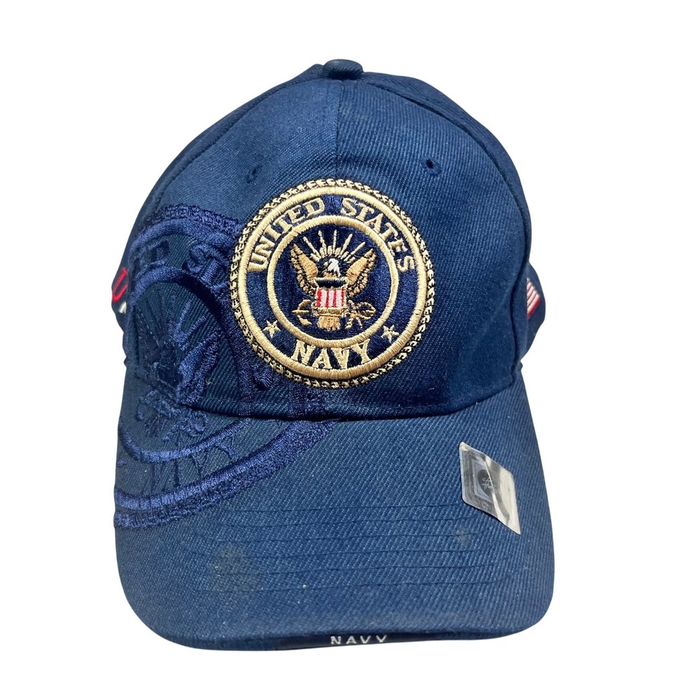 City Hunter USA US Navy Baseball Cap Blue Embroidered Military Hat Adjustable